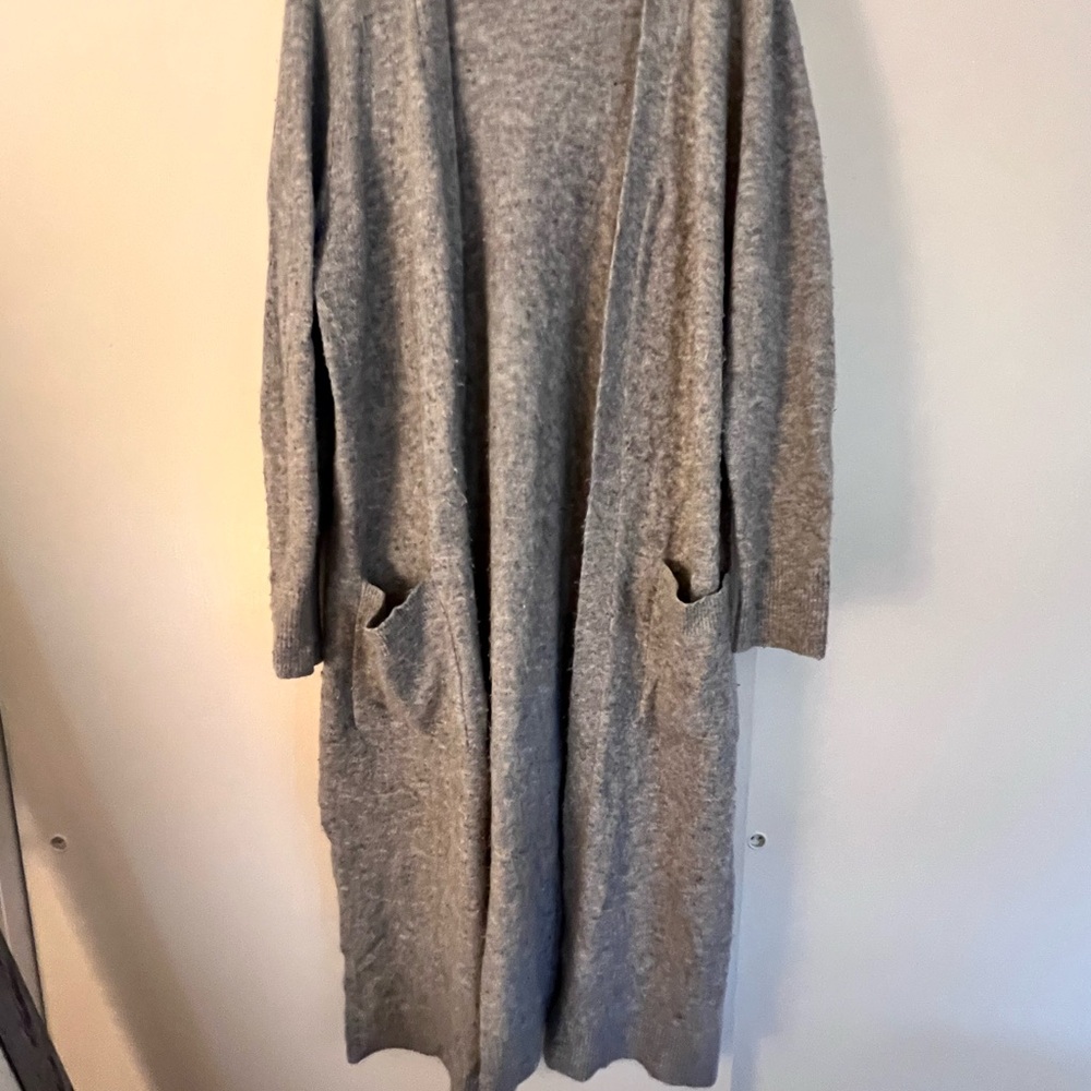 LOFT Gray Women's Cardigan Sweater